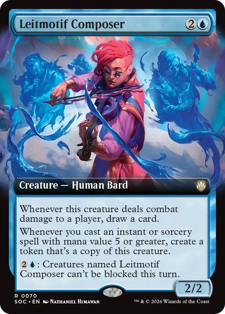 Leitmotif Composer (Extended Art) [Secrets of Strixhaven Commander] | Clutch Gaming