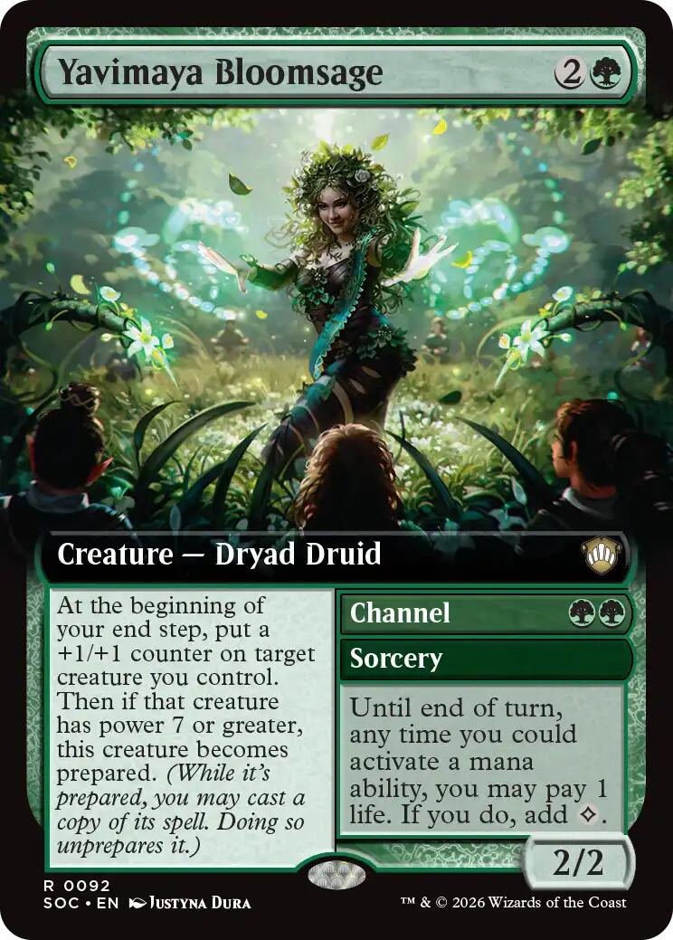 Yavimaya Bloomsage (Extended Art) [Secrets of Strixhaven Commander] | Clutch Gaming