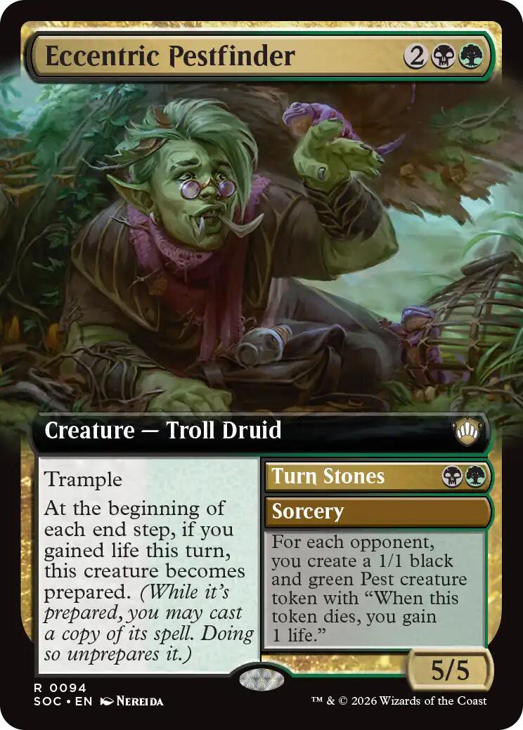 Eccentric Pestfinder (Extended Art) [Secrets of Strixhaven Commander] | Clutch Gaming