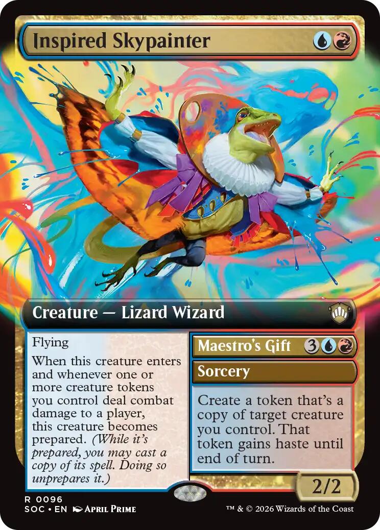 Inspired Skypainter (Extended Art) [Secrets of Strixhaven Commander] | Clutch Gaming