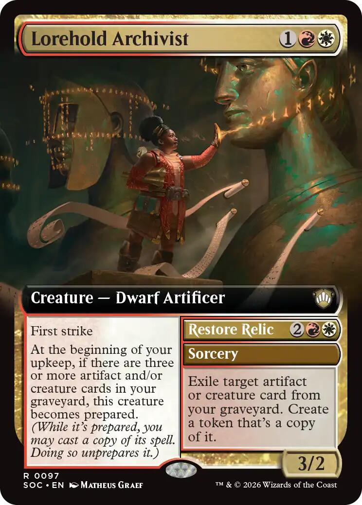 Lorehold Archivist (Extended Art) [Secrets of Strixhaven Commander] | Clutch Gaming