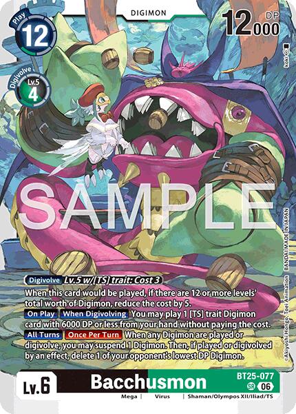 Bacchusmon [BT25-077] [Dual Revolution] | Clutch Gaming