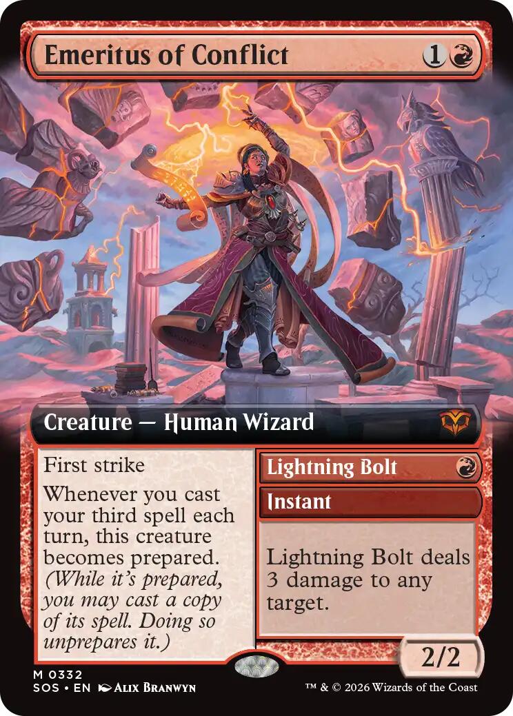 Emeritus of Conflict (Extended Art) [Secrets of Strixhaven] | Clutch Gaming
