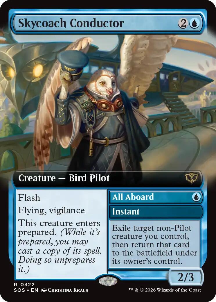Skycoach Conductor (Extended Art) [Secrets of Strixhaven] | Clutch Gaming