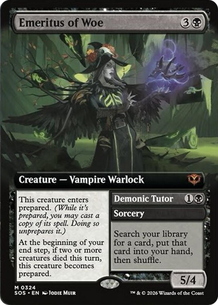 Emeritus of Woe (Extended Art) [Secrets of Strixhaven] | Clutch Gaming