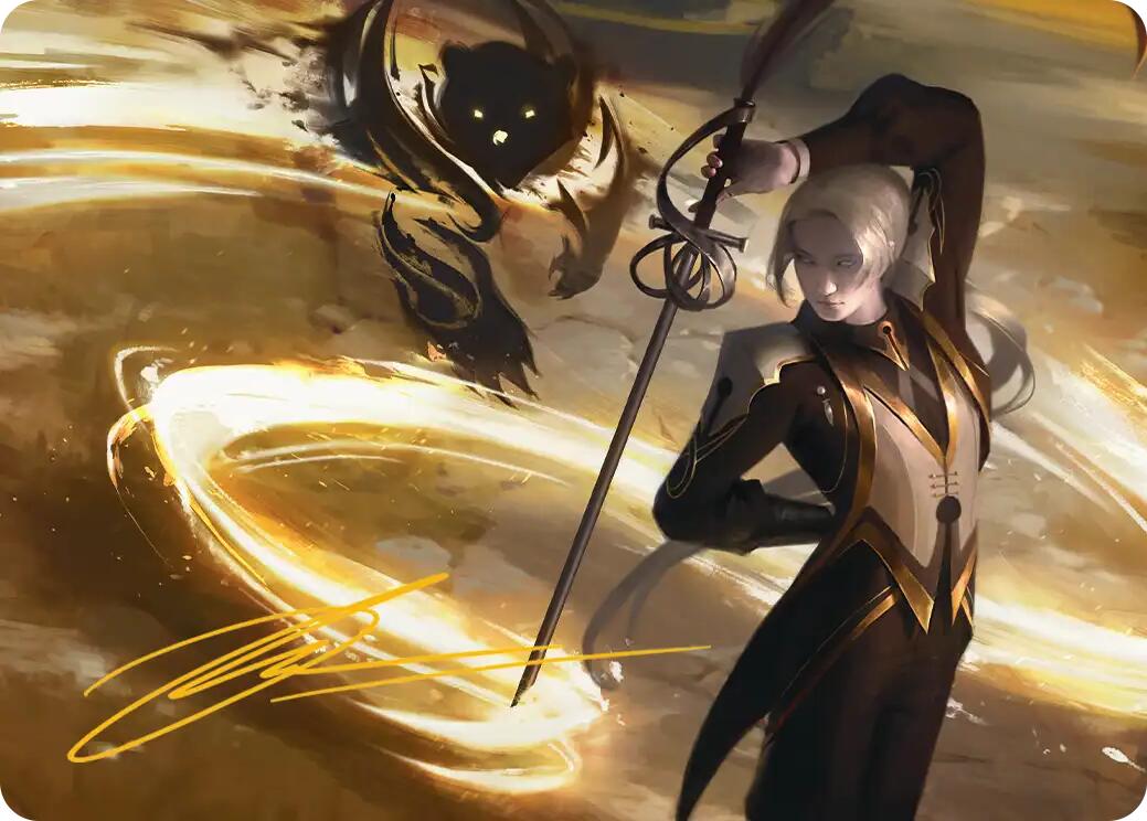Rapier Wit Art Card (Gold-Stamped Signature) [Secrets of Strixhaven Art Series] | Clutch Gaming