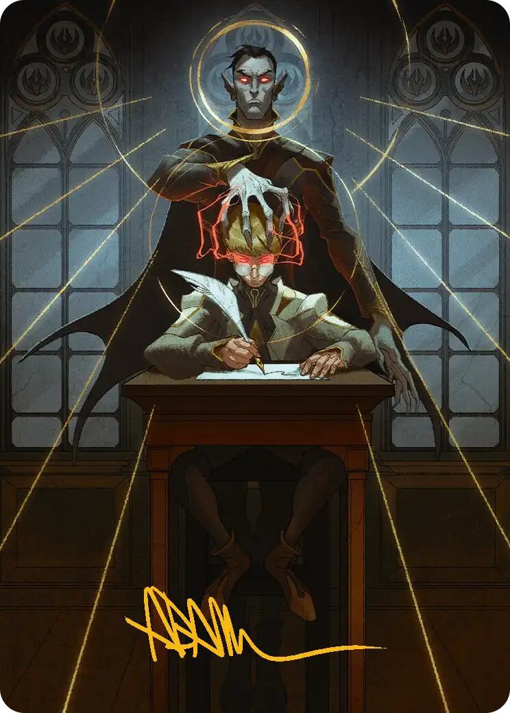Vampiric Tutor Art Card (Gold-Stamped Signature) [Secrets of Strixhaven Art Series] | Clutch Gaming