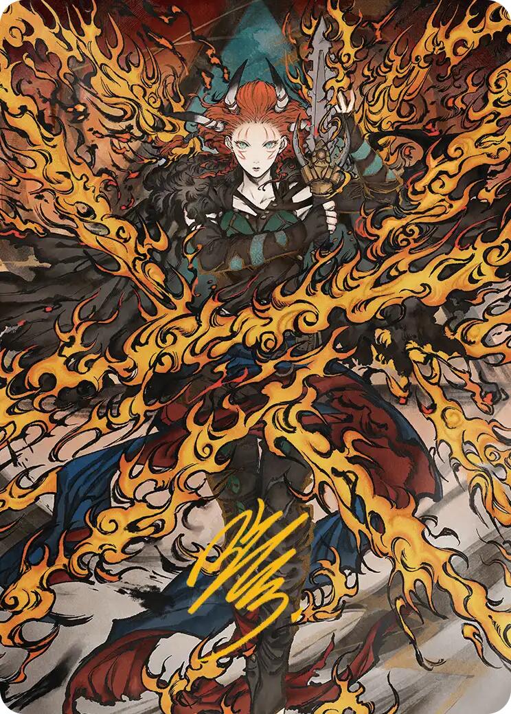 Jeska's Will Art Card (Gold-Stamped Signature) [Secrets of Strixhaven Art Series] | Clutch Gaming