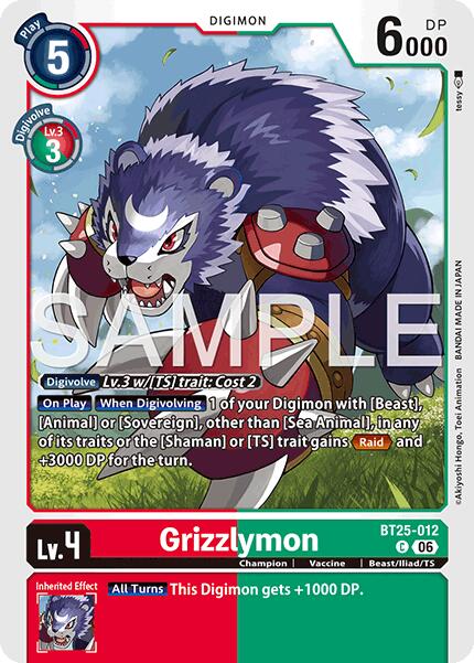 Grizzlymon [BT25-012] [Dual Revolution] | Clutch Gaming