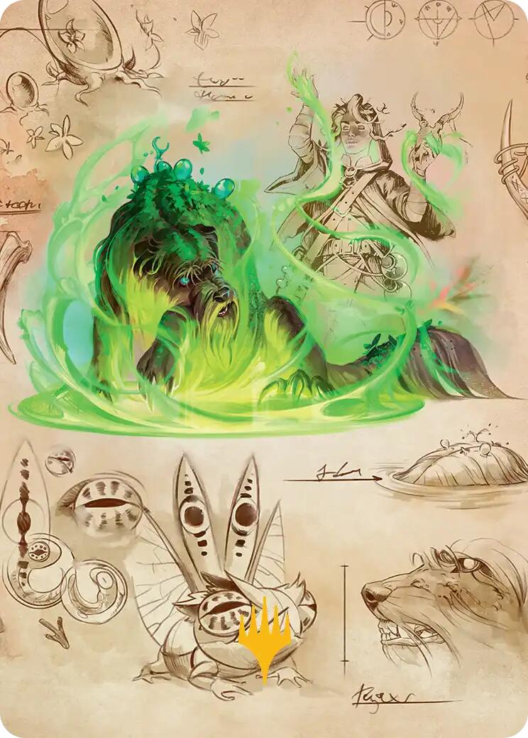 Germination Practicum Art Card (Gold-Stamped Planeswalker Symbol) [Secrets of Strixhaven Art Series] | Clutch Gaming