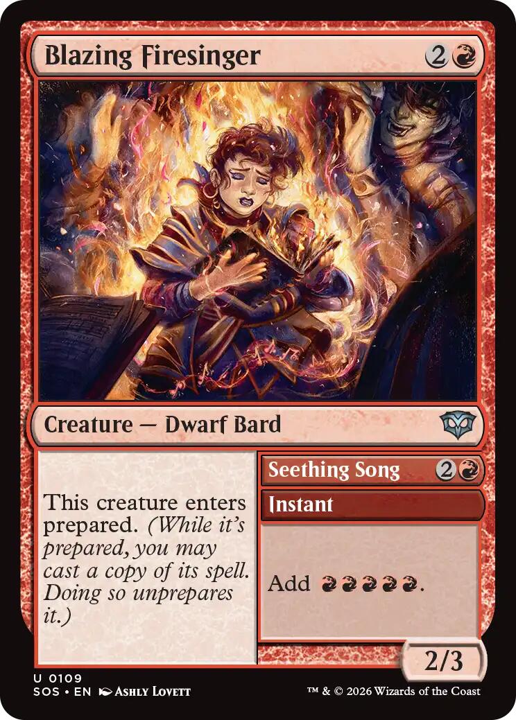 Blazing Firesinger [Secrets of Strixhaven] | Clutch Gaming
