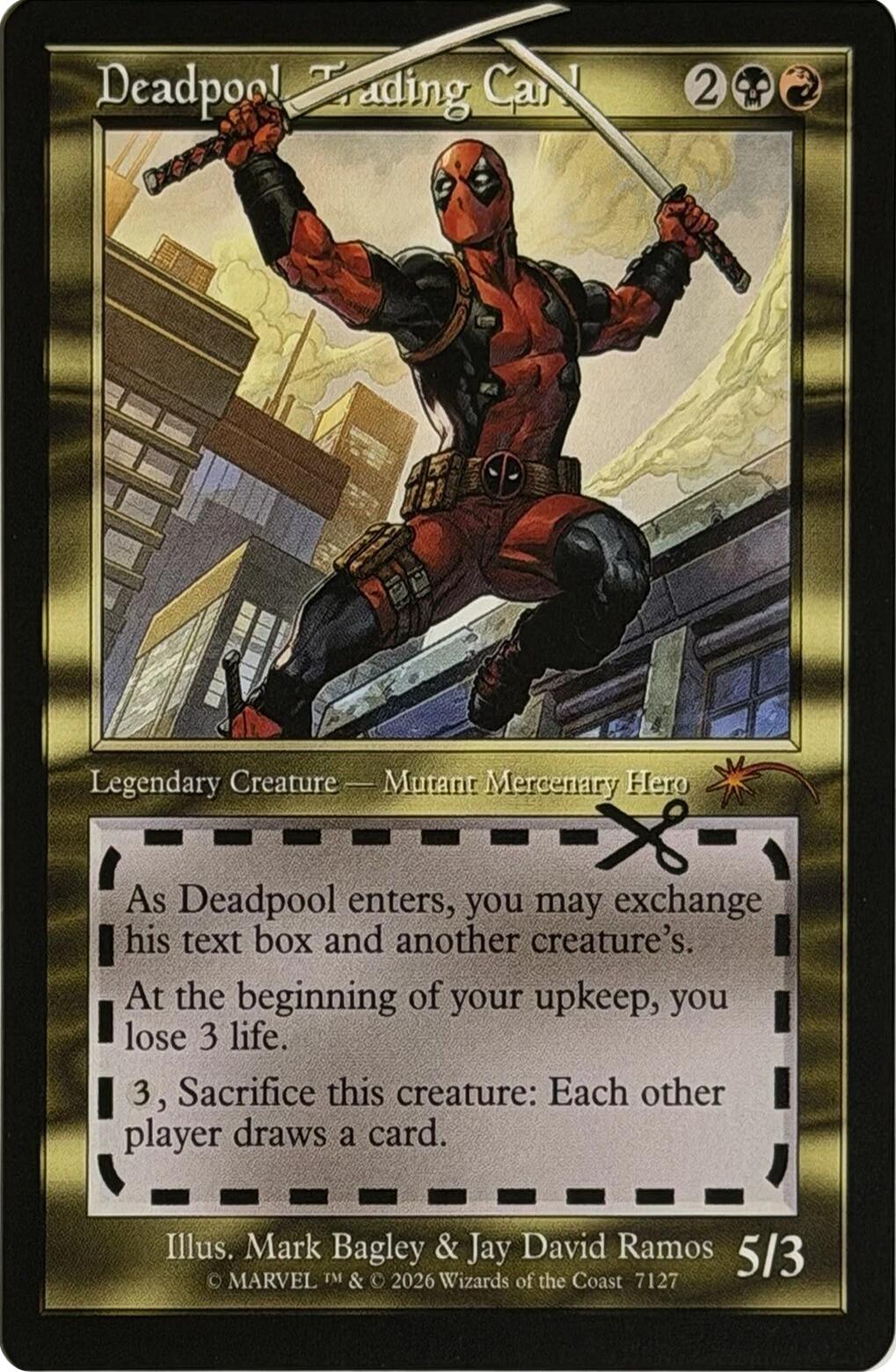 Deadpool, Trading Card (7127) [Secret Lair Drop Series] | Clutch Gaming