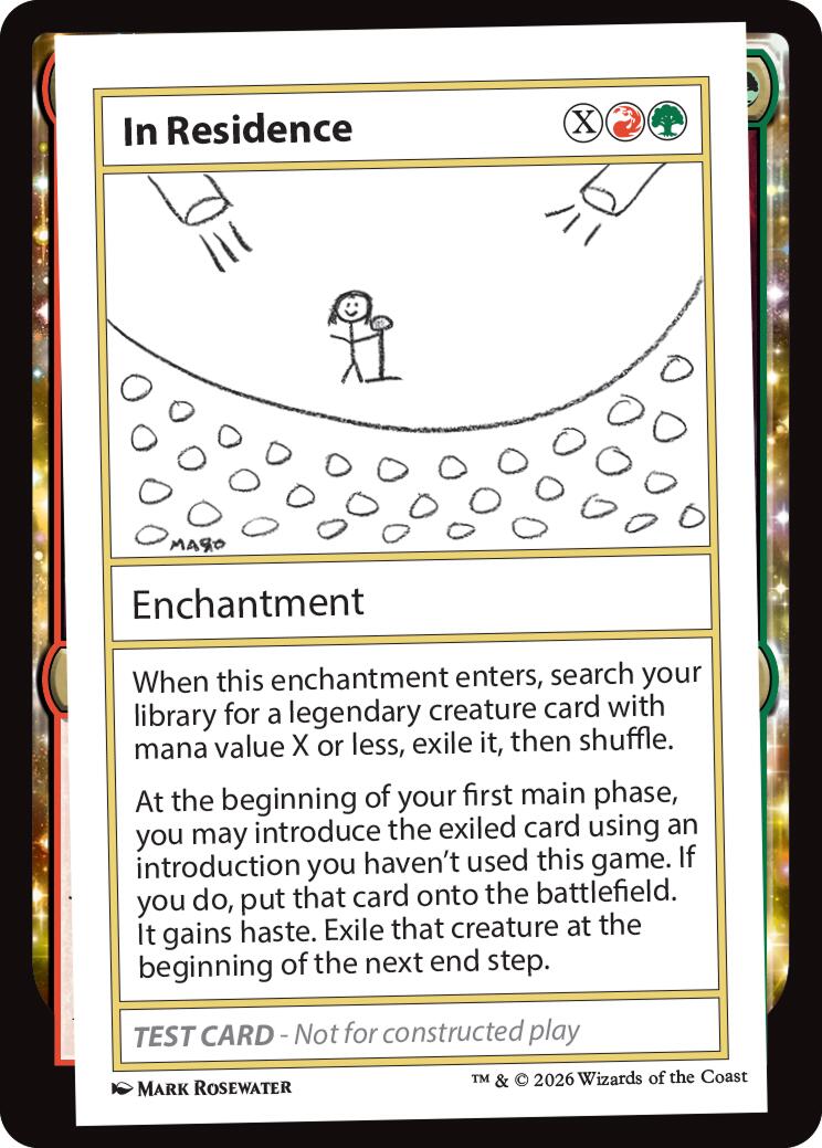 In Residence [Mystery Booster Playtest Cards] | Clutch Gaming