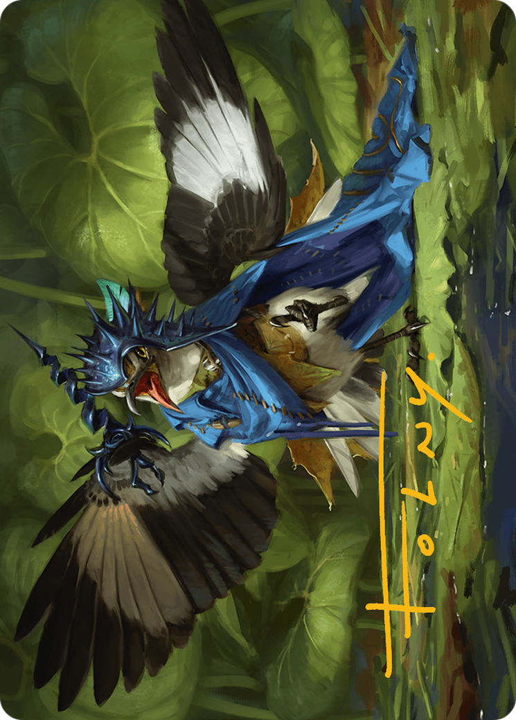 Mockingbird Art Card (Gold-Stamped Signature) [Bloomburrow Art Series] | Clutch Gaming