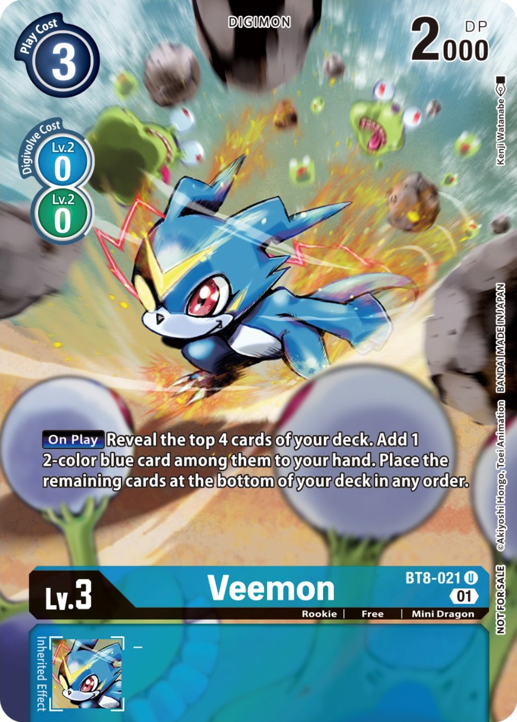 Veemon [BT8-021] (Dimensional Phase Pre-Release Pack) [New Awakening Promos] | Clutch Gaming