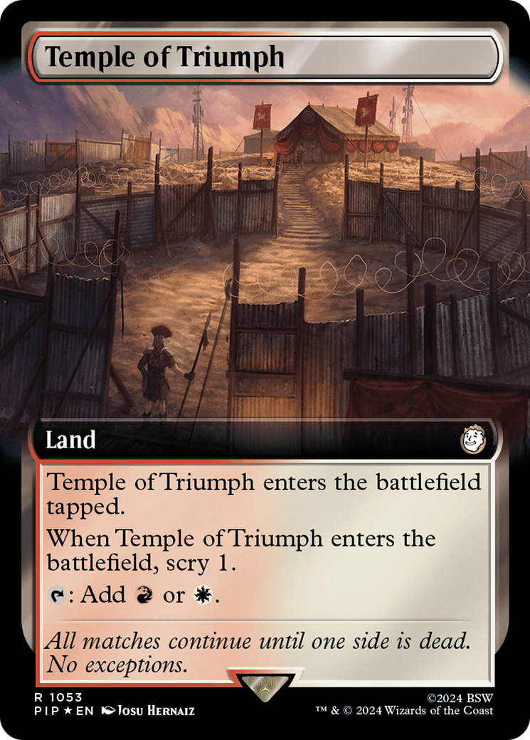 Temple of Triumph (Extended Art) (Surge Foil) [Fallout] | Clutch Gaming