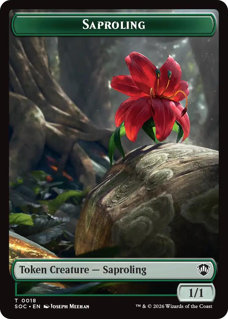 Saproling // Pest (0023) Double-Sided Token [Secrets of Strixhaven Commander Tokens] | Clutch Gaming