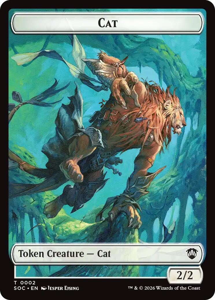 Cat // Inkling (0022) Double-Sided Token [Secrets of Strixhaven Commander Tokens] | Clutch Gaming