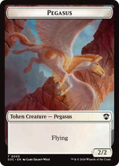 Pegasus // Inkling (0022) Double-Sided Token [Secrets of Strixhaven Commander Tokens] | Clutch Gaming