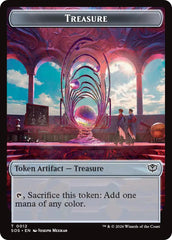 Primo, The Indivisble // Treasure Double-Sided Token [Secrets of Strixhaven Commander Tokens] | Clutch Gaming