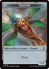 Thopter // Fractal (0004) Double-Sided Token [Secrets of Strixhaven Commander Tokens] | Clutch Gaming