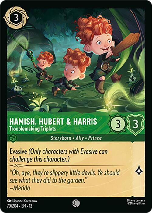 Hamish, Hubert & Harris - Troublemaking Triplets (70/204) [Wilds Unknown] | Clutch Gaming