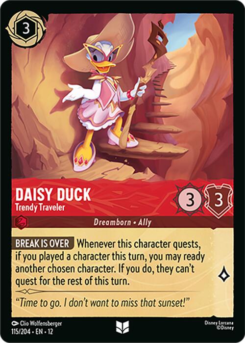 Daisy Duck - Trendy Traveler (115/204) [Wilds Unknown] | Clutch Gaming