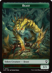 Beast // Primo, The Indivisible Double-Sided Token [Secrets of Strixhaven Commander Tokens] | Clutch Gaming