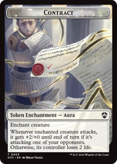 Contract // Pegasus Double-Sided Token [Secrets of Strixhaven Commander Tokens] | Clutch Gaming