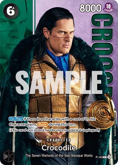 Crocodile (P-143) (Premium Card Collection -Live Action Edition Vol.2 Baroque Works-) [One Piece Promotion Cards] | Clutch Gaming