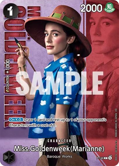 Miss.Goldenweek (Marianne) - P-146 (Premium Card Collection -Live Action Edition Vol.2 Baroque Works-) [One Piece Promotion Cards] | Clutch Gaming