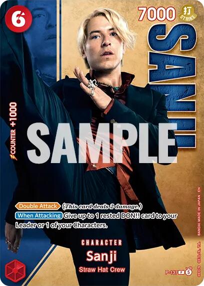 Sanji (P-137) (Premium Card Collection -Live Action Edition Vol.2 Straw Hat Crew-) [One Piece Promotion Cards] | Clutch Gaming