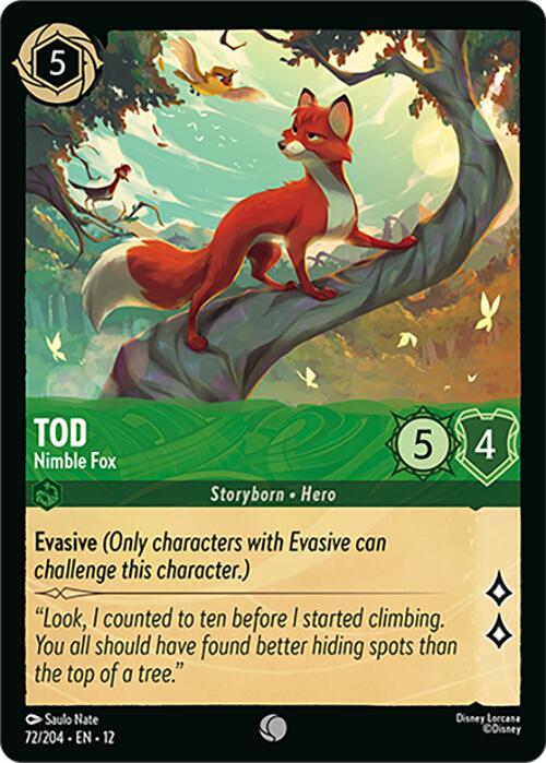 Tod - Nimble Fox (72/204) [Wilds Unknown] | Clutch Gaming