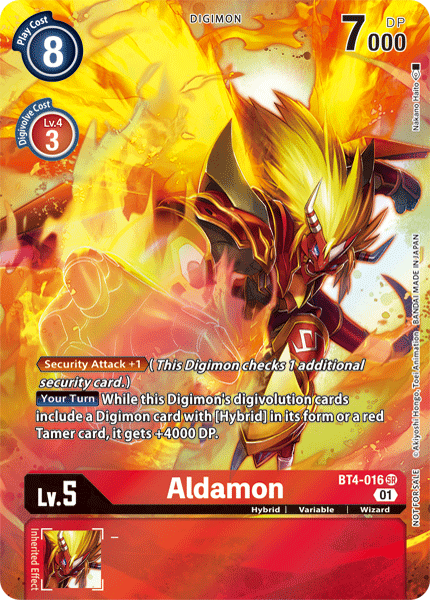 Aldamon [BT4-016] (1-Year Anniversary Box Topper) [Promotional Cards] | Clutch Gaming