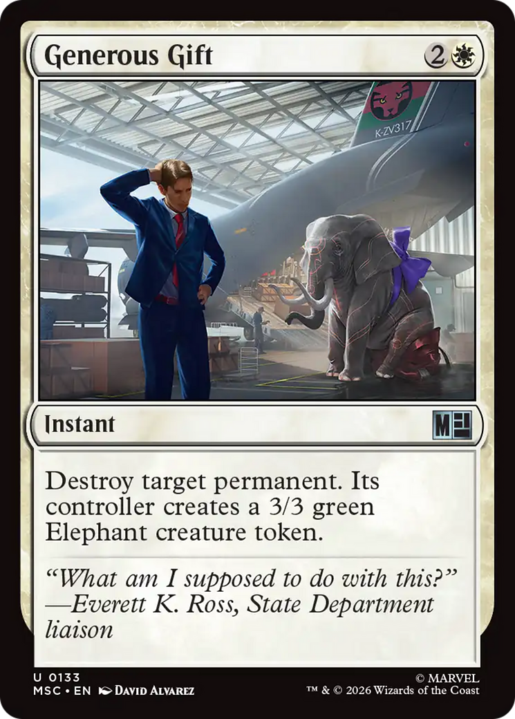 Generous Gift (Surge Foil) [Marvel Super Heroes Commander] | Clutch Gaming