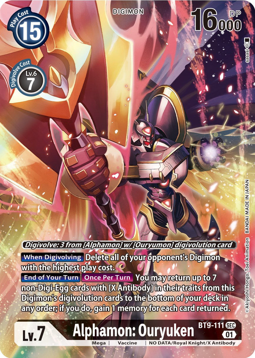 Alphamon: Ouryuken [BT9-111] (Alternate Art) [X Record] | Clutch Gaming