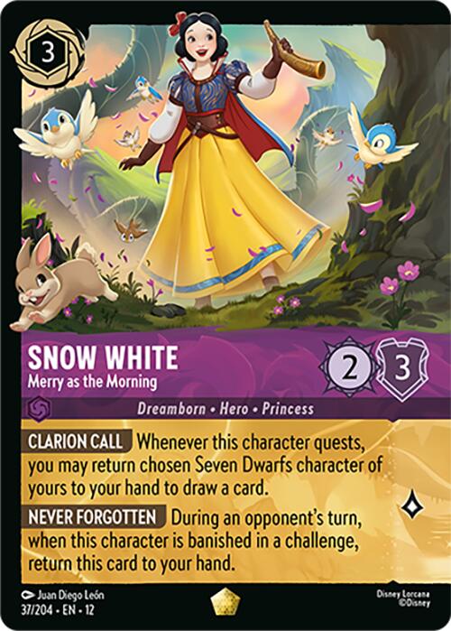 Snow White - Merry as the Morning (Foil) (37/204) [Wilds Unknown] | Clutch Gaming