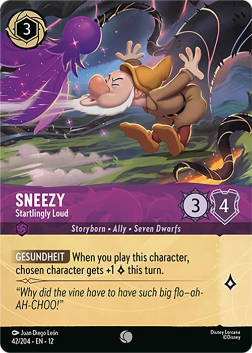 Sneezy - Startlingly Loud (Foil) (42/204) [Wilds Unknown] | Clutch Gaming