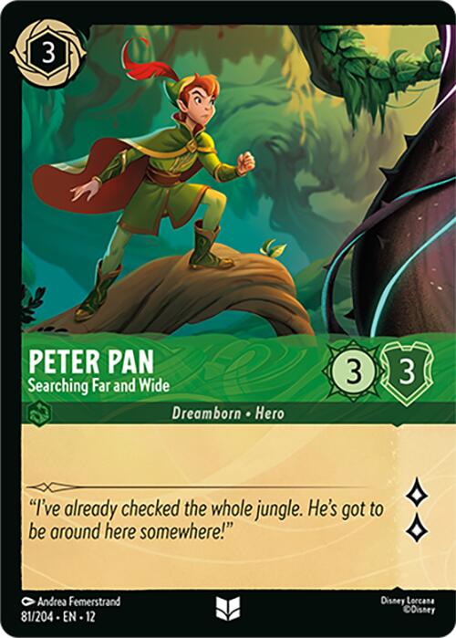 Peter Pan - Searching Far and Wide (Foil) (81/204) [Wilds Unknown] | Clutch Gaming