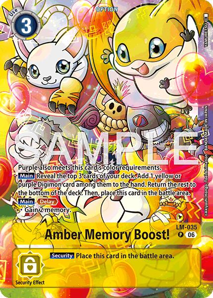 Amber Memory Boost! [LM-035] (Alternate Art) [Starter Deck: Beatbreak] | Clutch Gaming