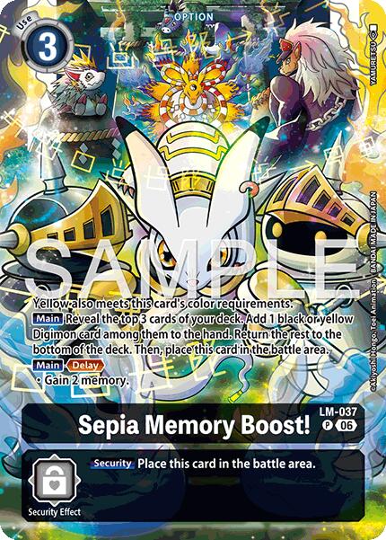 Sepia Memory Boost! [LM-037] (Alternate Art) [Starter Deck: Beatbreak] | Clutch Gaming