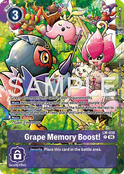 Grape Memory Boost! [LM-038] (Alternate Art) [Starter Deck: Beatbreak] | Clutch Gaming