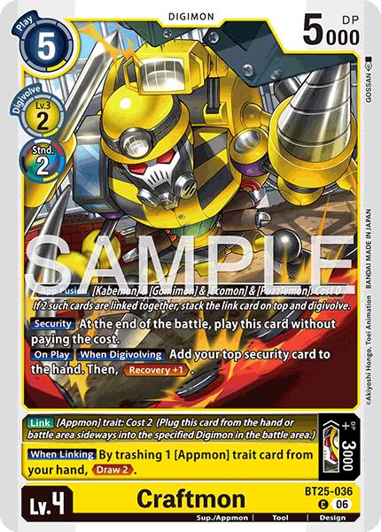 Craftmon [BT25-036] [Dual Revolution] | Clutch Gaming