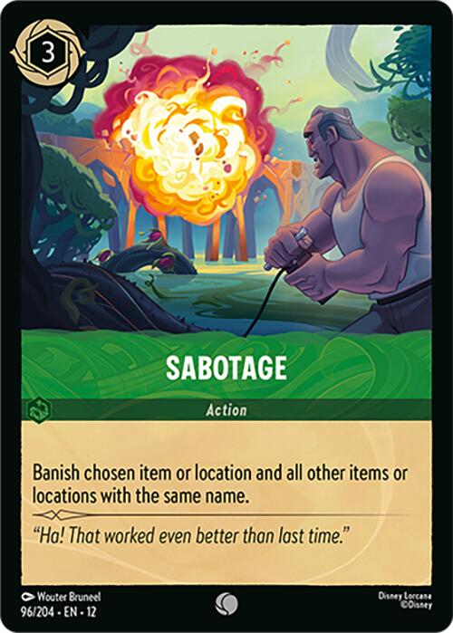 Sabotage (96/204) [Wilds Unknown] | Clutch Gaming