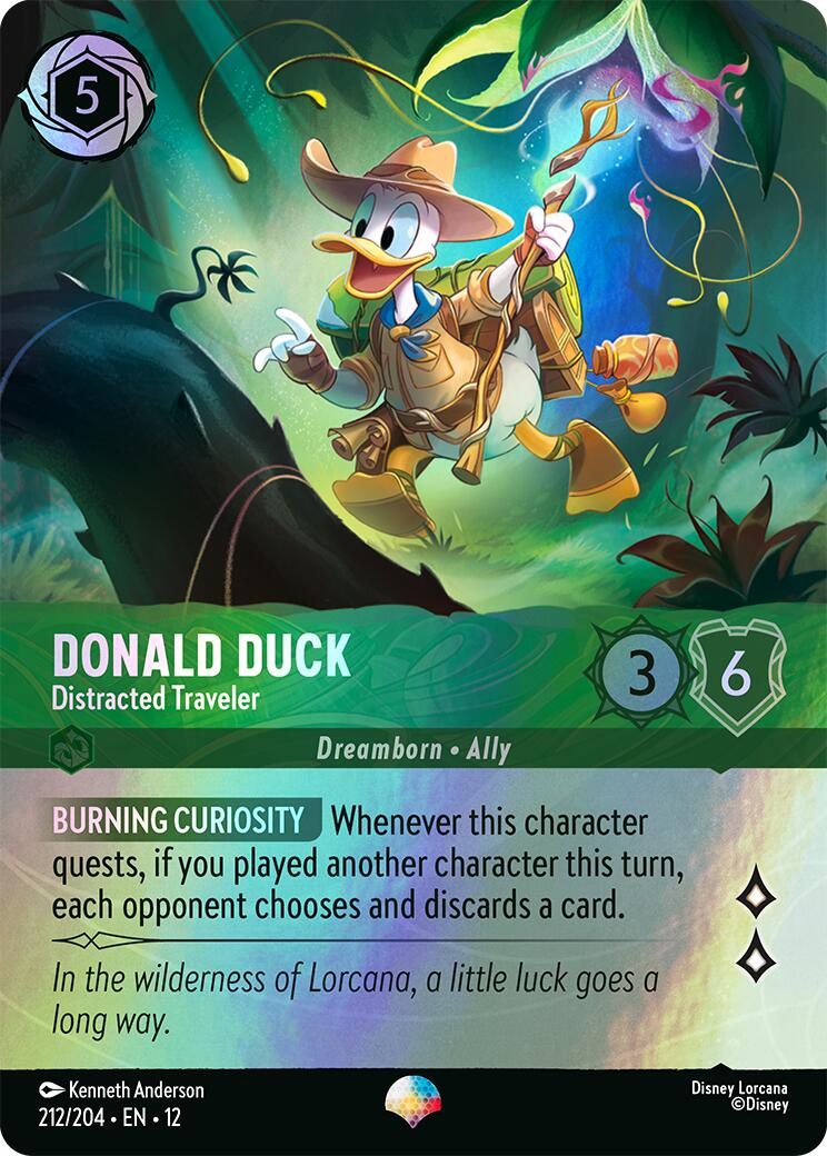 Donald Duck - Distracted Traveler (Epic) (212/204) [Wilds Unknown] | Clutch Gaming