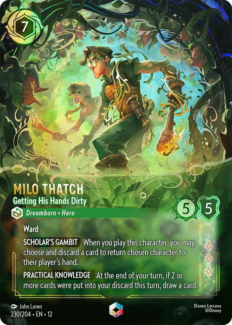 Milo Thatch - Getting His Hands Dirty (Enchanted) (230/204) [Wilds Unknown] | Clutch Gaming