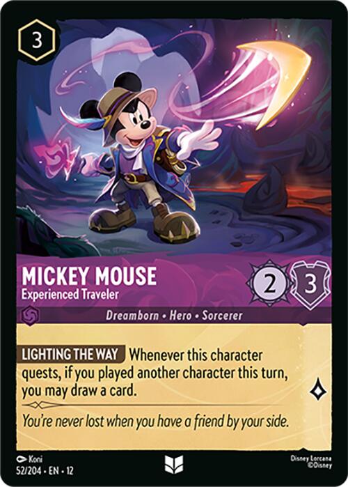 Mickey Mouse - Experienced Traveler (52/204) [Wilds Unknown] | Clutch Gaming