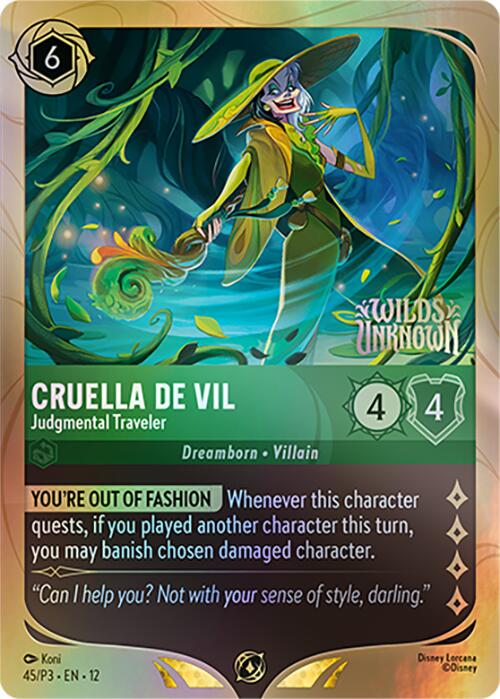 Cruella De Vil - Judgmental Traveler (45) [Promo Cards] | Clutch Gaming