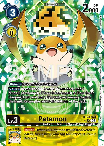 Patamon [BT25-031] (Full Art) [Dual Revolution] | Clutch Gaming