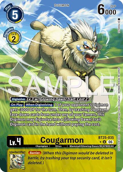 Cougarmon [BT25-035] (Full Art) [Dual Revolution] | Clutch Gaming
